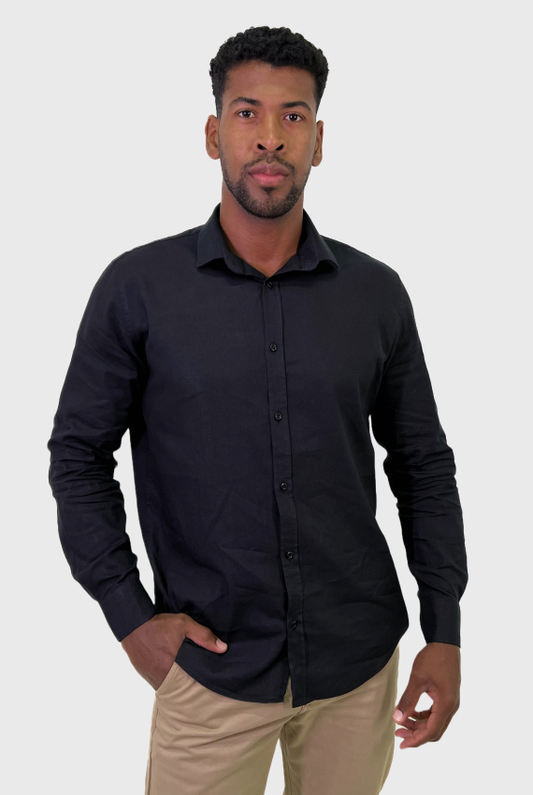 CAMISA MANGA LONGA LINHO SLIM FIT