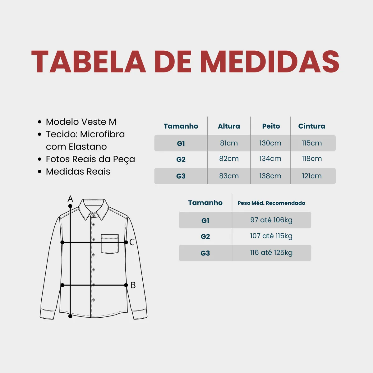 Camisa Social Manga Longa Plus Size Confort Lisa Premium