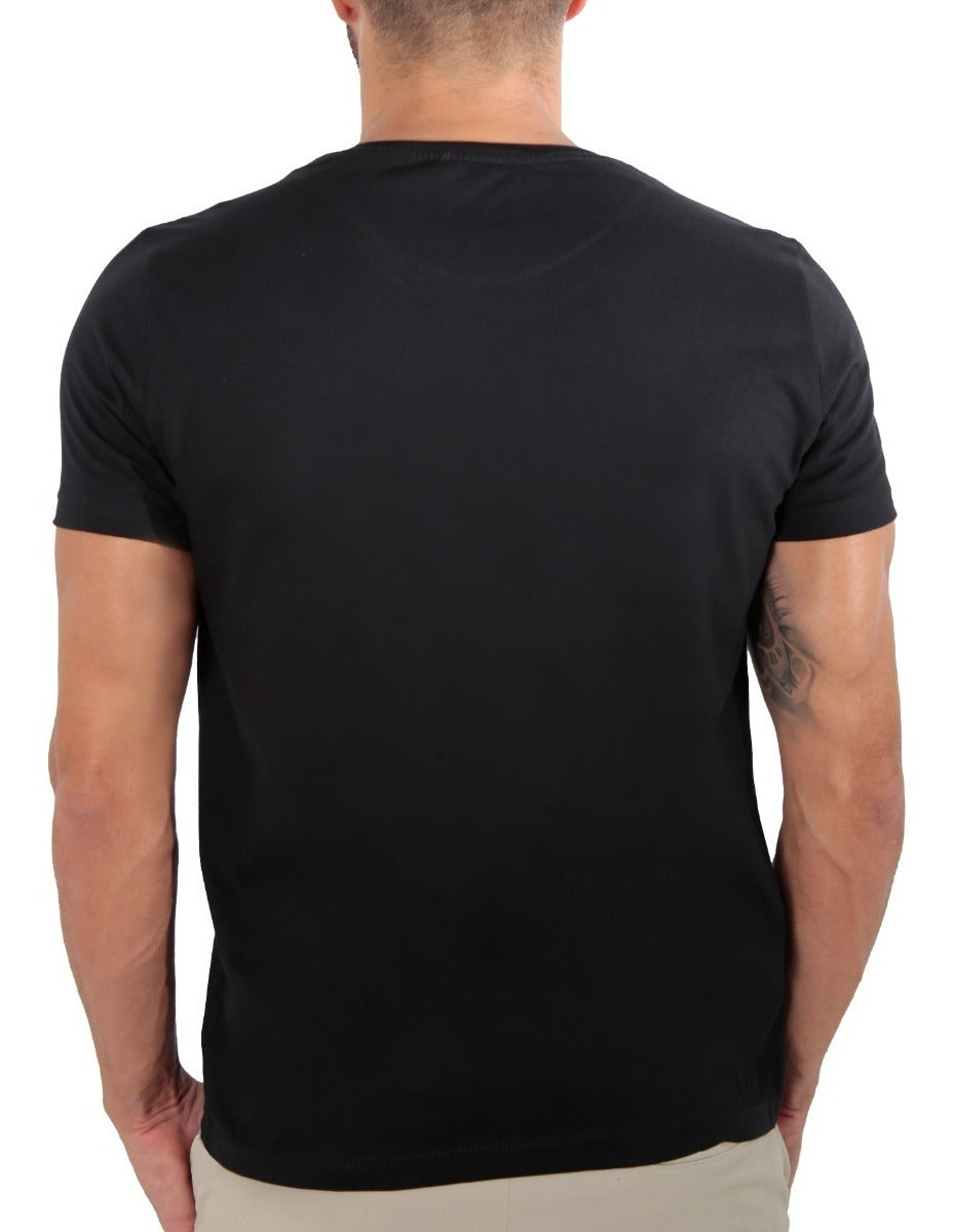 Kit 5 Camisetas Masculinas Básica Slim Lisa