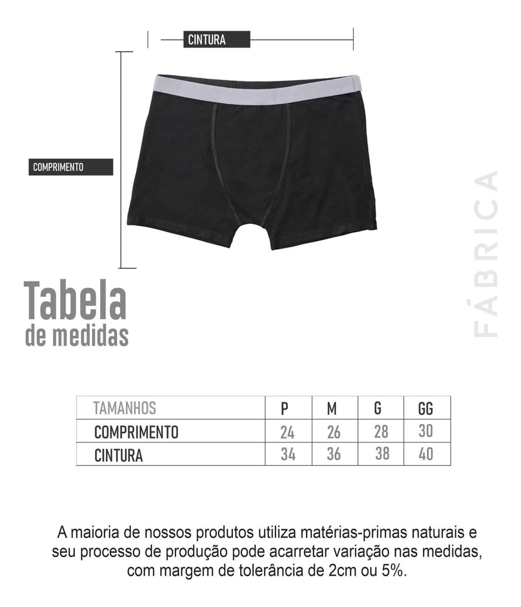Kit 10 Cuecas Boxer Box Masculina Básica Premium 100% Algodão
