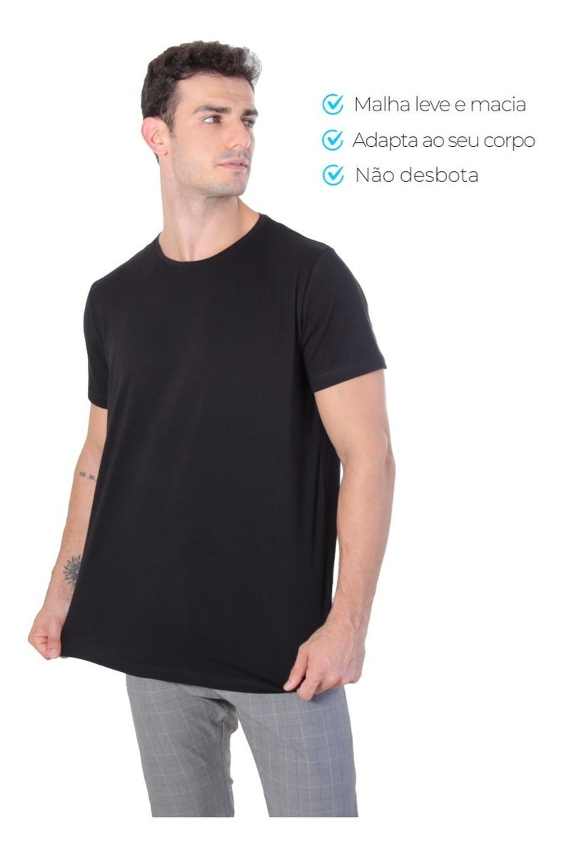 Camiseta Algodão Egípcio Premium Masculina Conforto e Qualidade