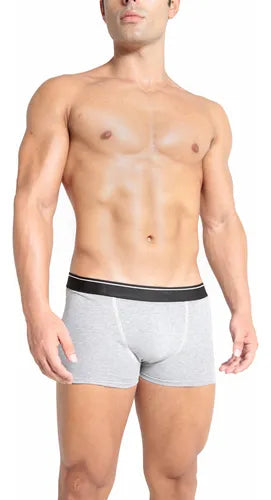 Kit 5 Cuecas Boxer Masculina Algodão Elastano Premium