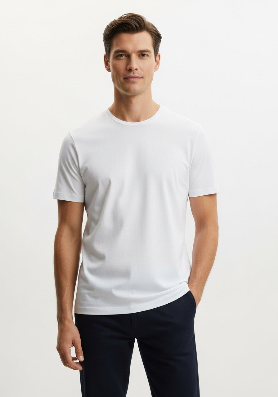 Camiseta Algodão Egípcio Premium Masculina Conforto e Qualidade