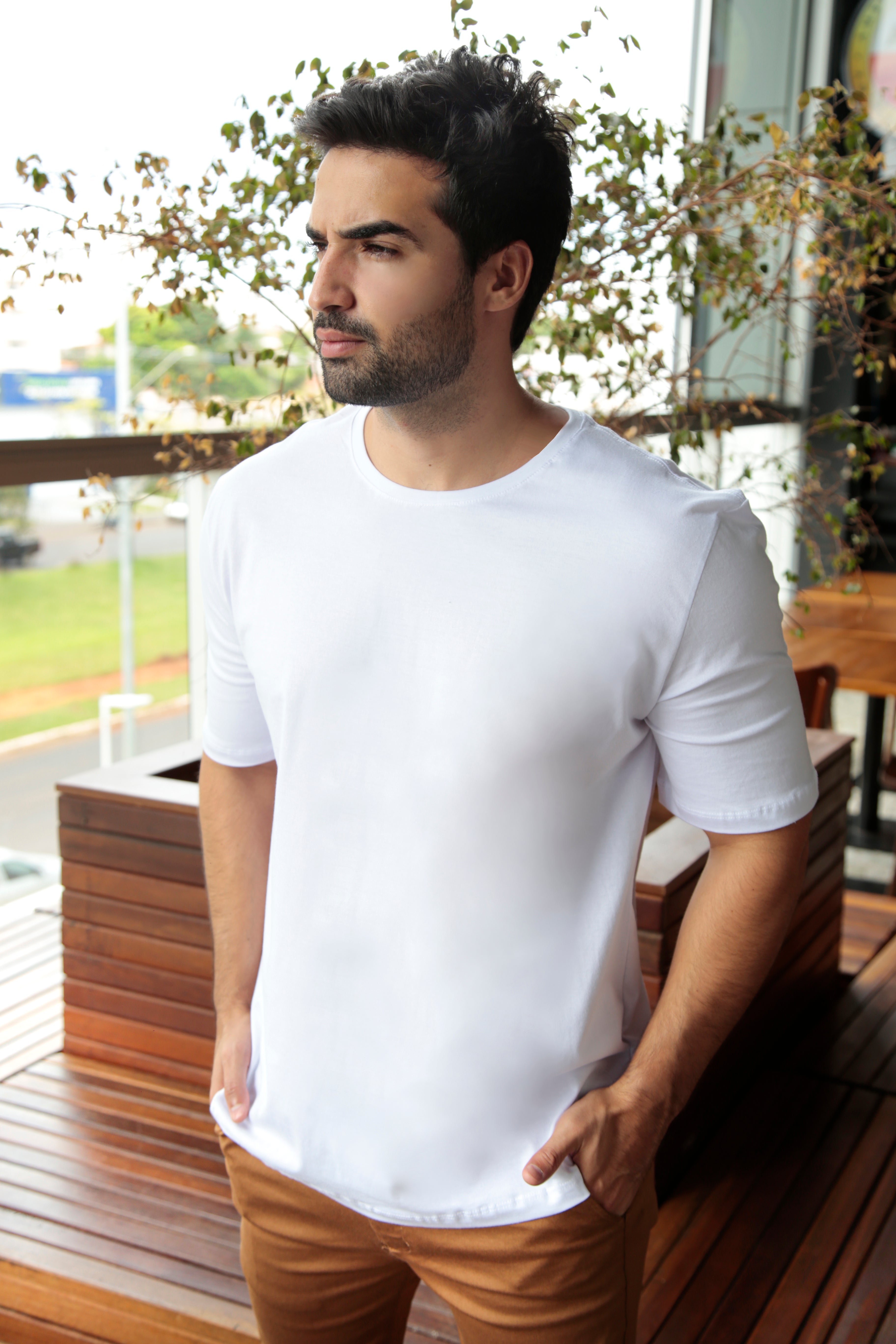 Camiseta Oversized Masculina 100% Algodão Fio 26 Premium