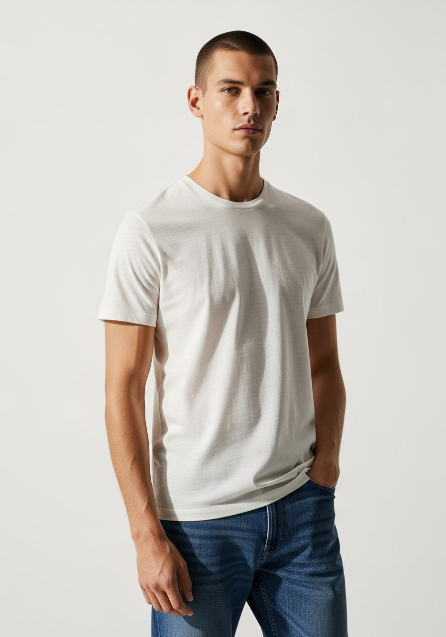 Camiseta Algodão Egípcio Premium Masculina Conforto e Qualidade