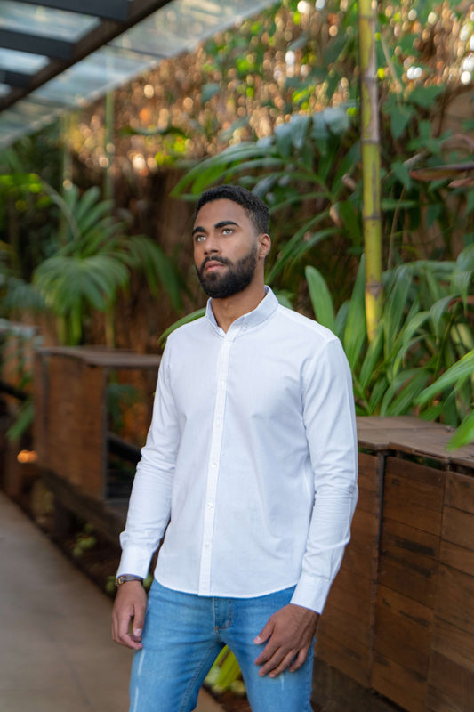 CAMISA MANGA LONGA SLIM FIT OXFORD BUTTON DOWN
