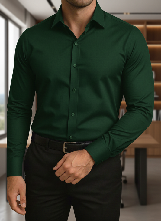 Camisa Social Masculina Manga Longa Gola Italiana Elegante Passa Fácil - Pronta Entrega