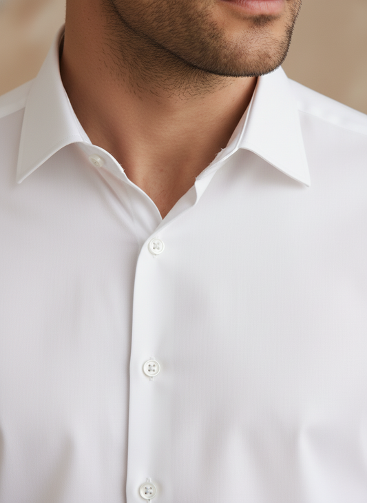 Camisa Social Masculina Manga Longa Gola Italiana Elegante Passa Fácil - Pronta Entrega